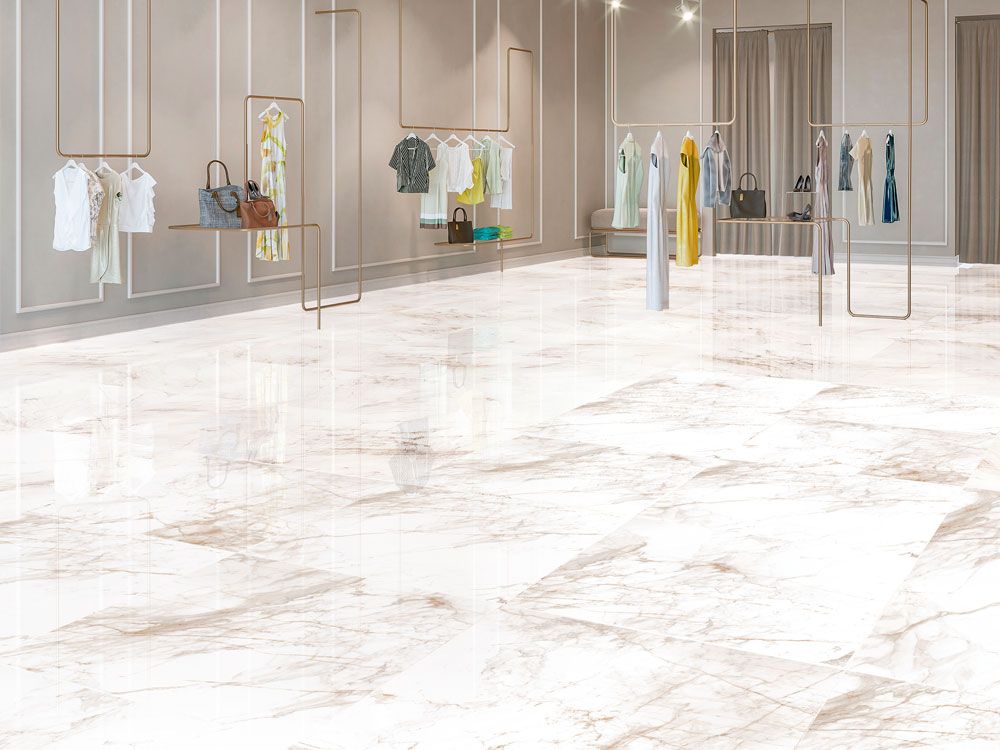 Lattialaatta 60x120 Calacatta Goldie Rektifioitu