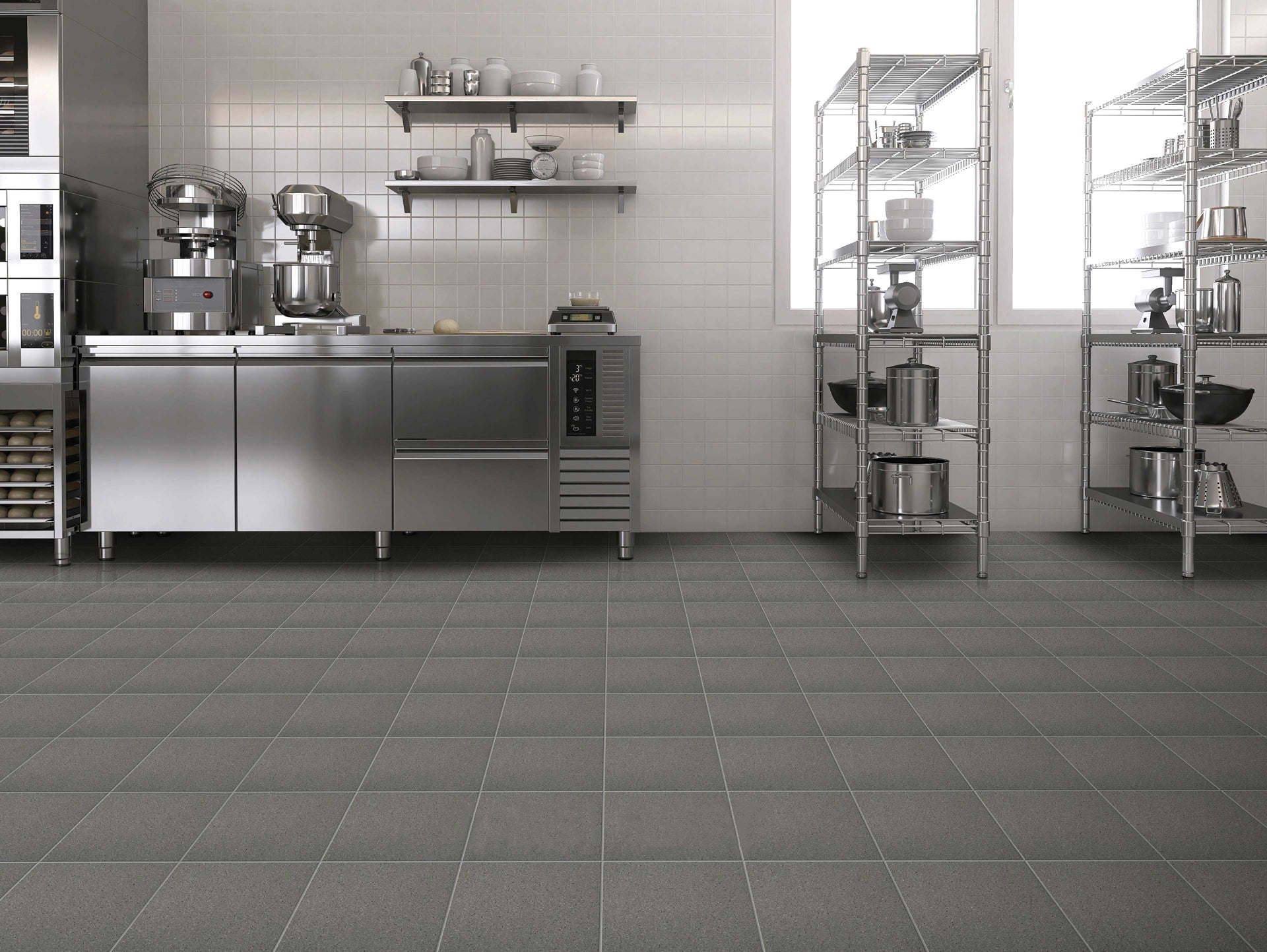 Lattialaatta 20x20 Anti-Acide Sementti