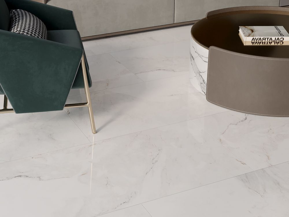 Lattialaatta 60x120 Alpi Valkoinen Rektifioitu